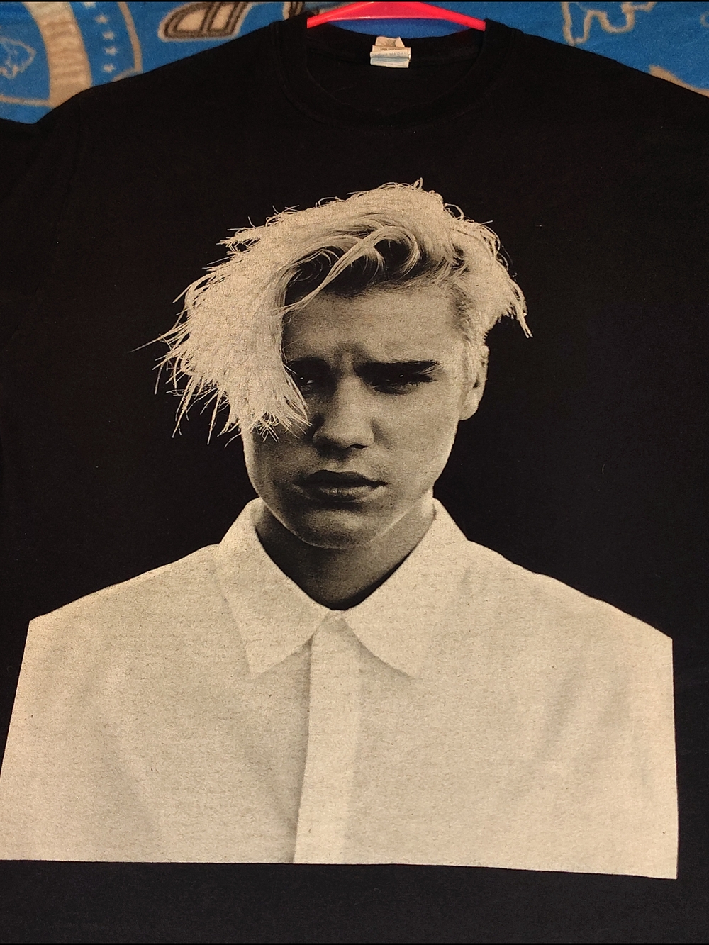 Gildan Black Tee with Monochrome Portrait